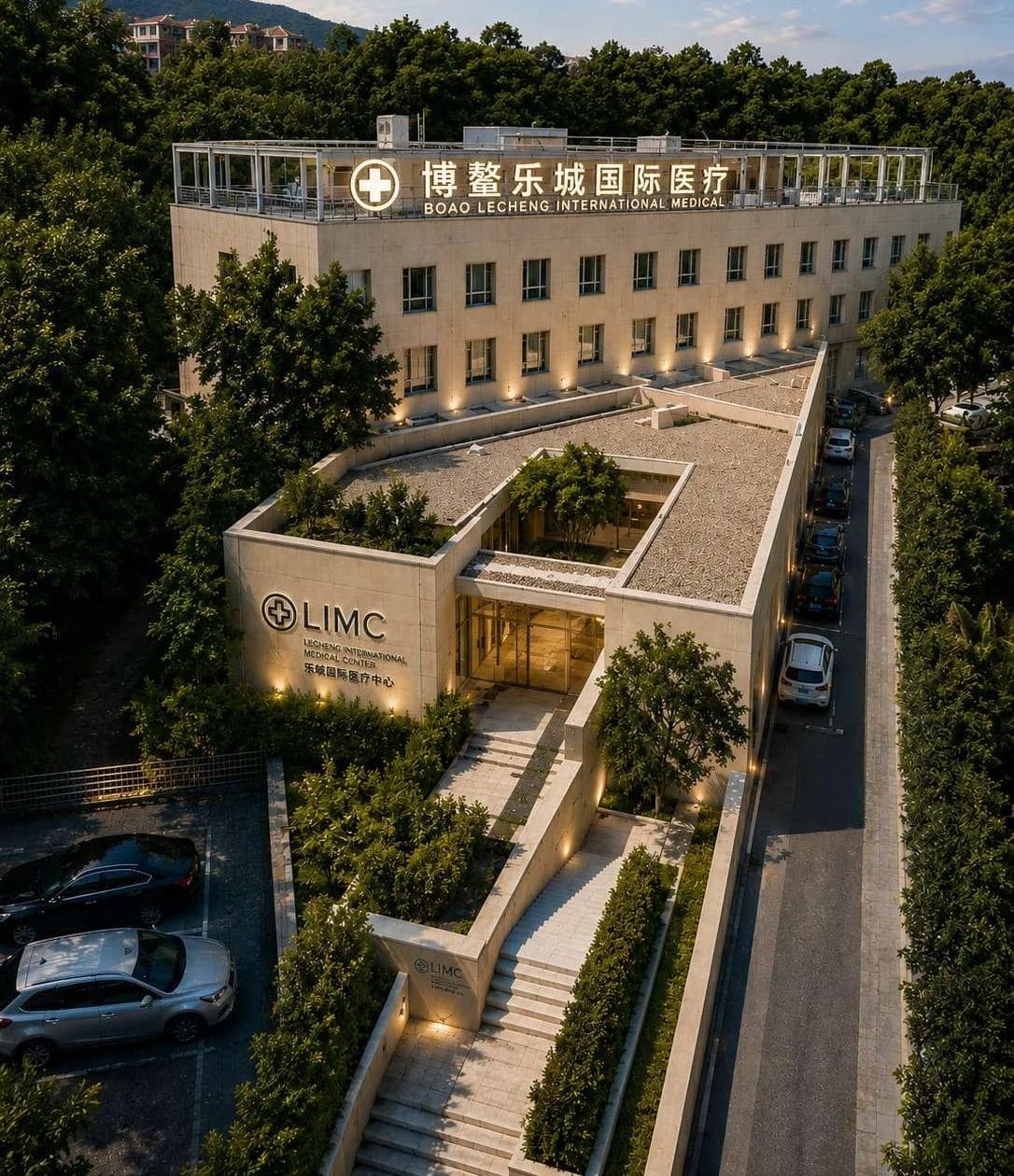 项目介绍资料中的博鳌乐城建筑全景
